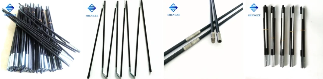 6.9mm 7.9mm High Elasticity Fiberglass Rod Pole with Matel Pipe Tube Cap for Touring Car Camping/Beach/Advertising Tent